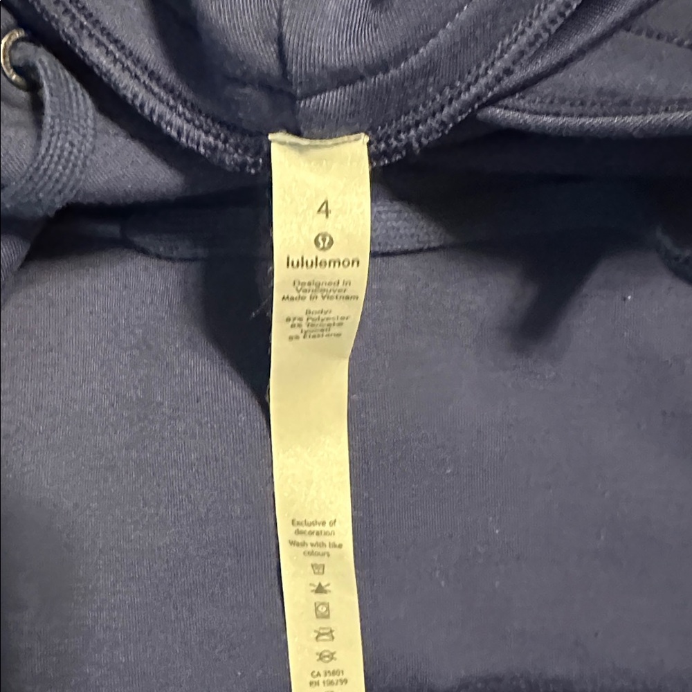 Lululemon Athletica Navy Hoodie - Picture 2 of 3
